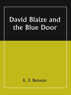 cover image of David Blaize and the Blue Door
